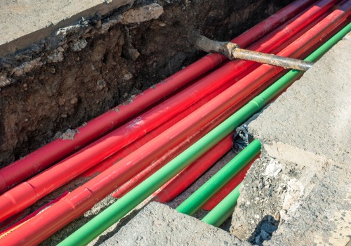Pipes laid for Underground Utilities in Peoria IL
